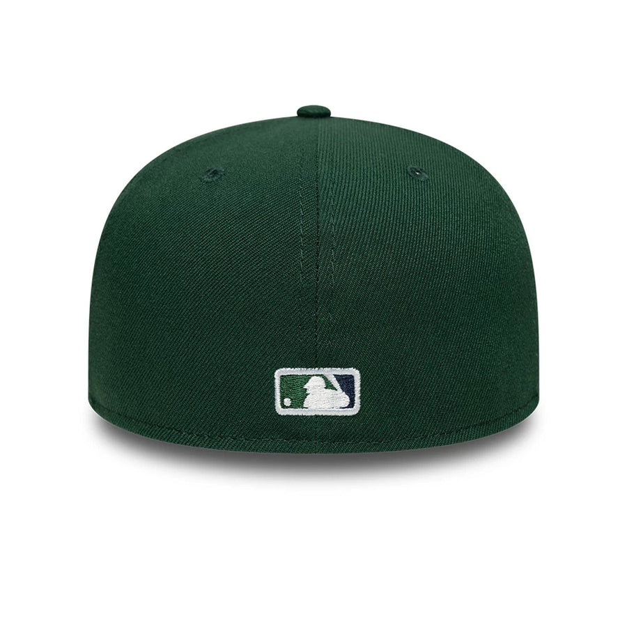 Pictured is this MLB Detroit Tigers 59FIFTY Fitted cap in dark green. 5