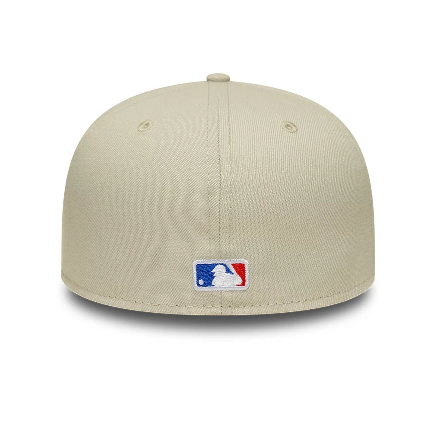 Pictured is this MLB LA Dodgers 59FIFTY Fitted cap in beige. 5