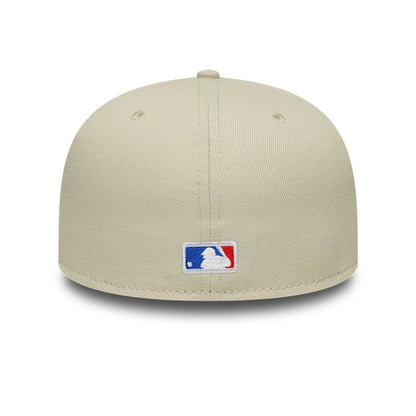 Pictured is this MLB Detroit Tigers 59FIFTY Fitted cap in beige. 5