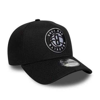 This is a Brooklyn Nets NBA Black 9FORTY A-Frame Adjustable Cap 3