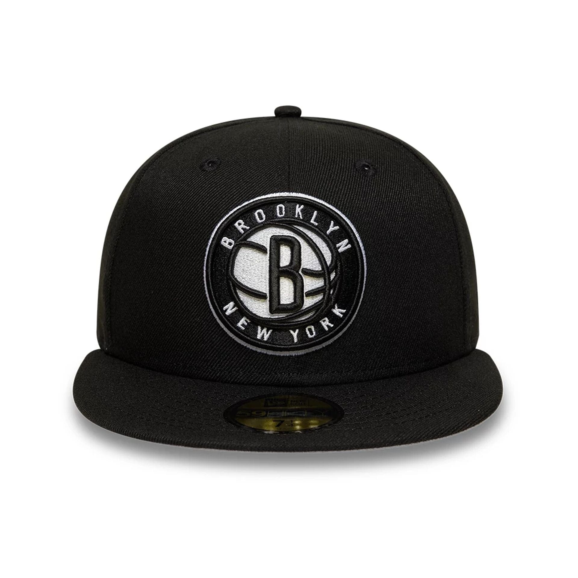 This is a Brooklyn Nets NBA Black 59FIFTY Fitted Cap 3