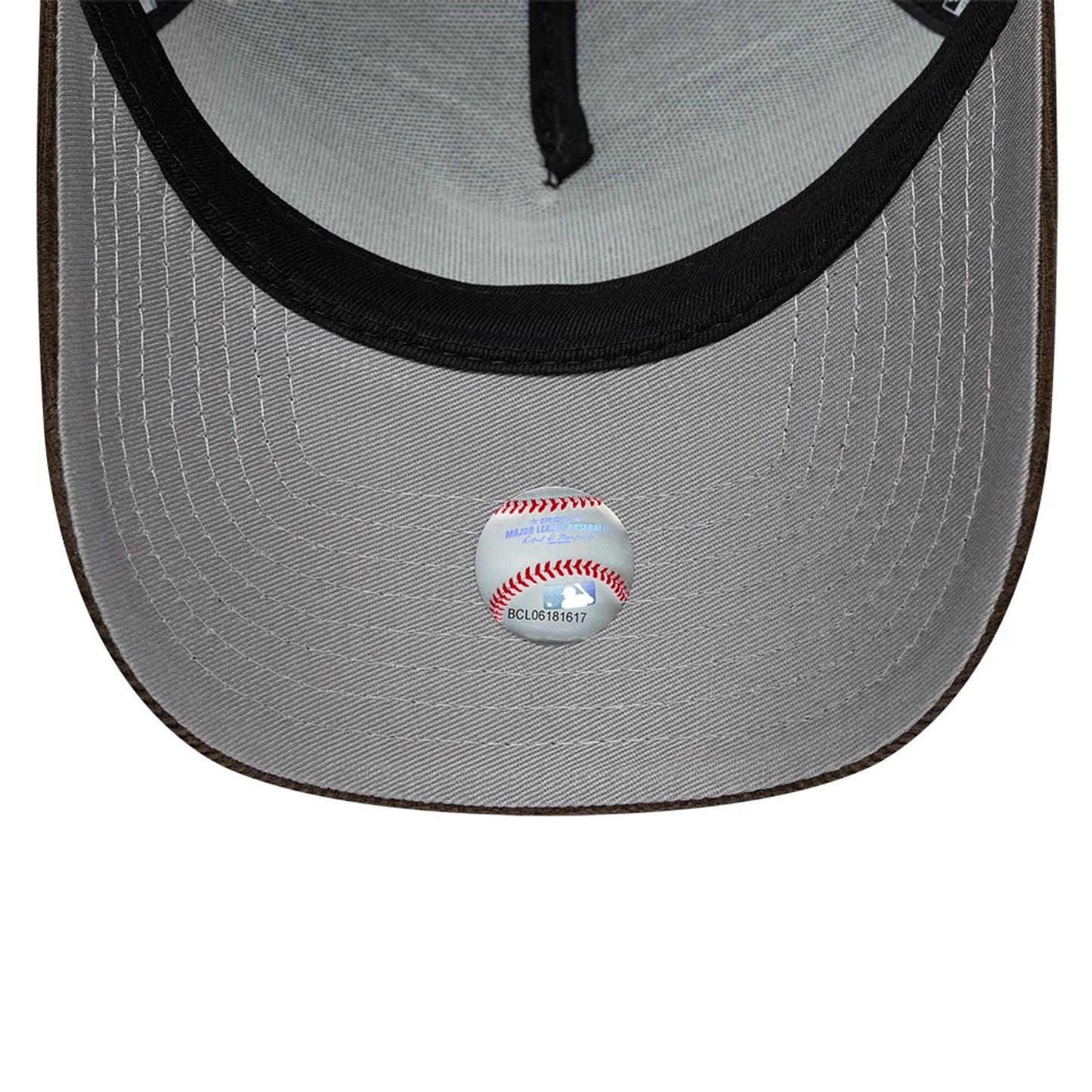 Pictured is this MLB Upside Down LA Dodgers 9FORTY A-Frame cap in brown. 2