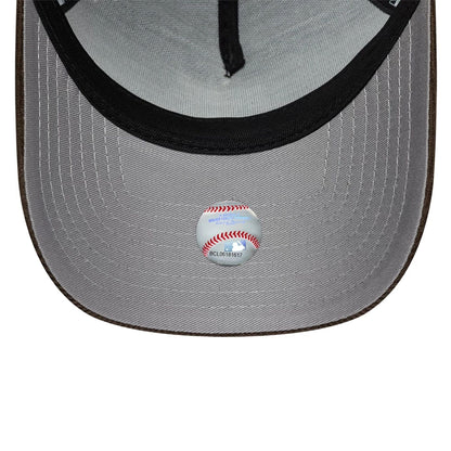 Pictured is this MLB Upside Down LA Dodgers 9FORTY A-Frame cap in brown. 2