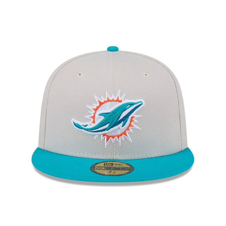 This is a Miami Dolphins NFL Grey 59FIFTY Fitted Cap 3