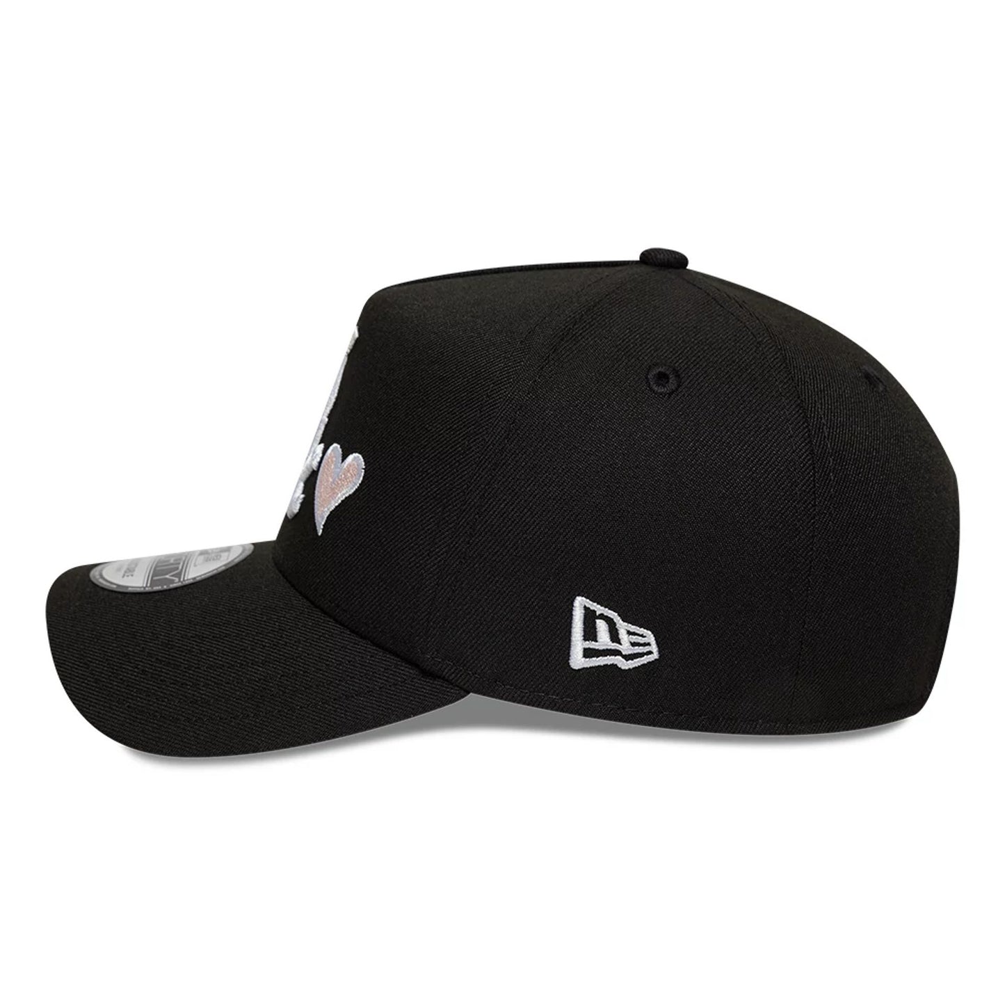 This is a Chicago White Sox MLB Heart Black 9FORTY A-Frame Adjustable Cap 5