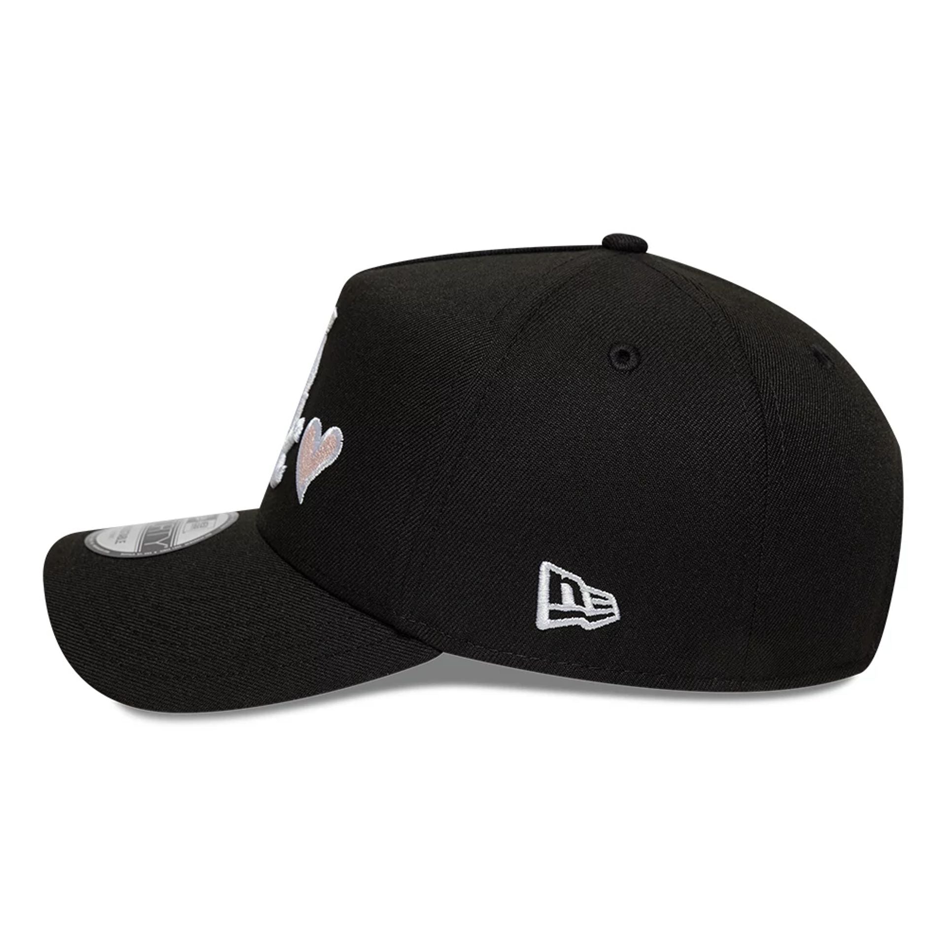 This is a Chicago White Sox MLB Heart Black 9FORTY A-Frame Adjustable Cap 5