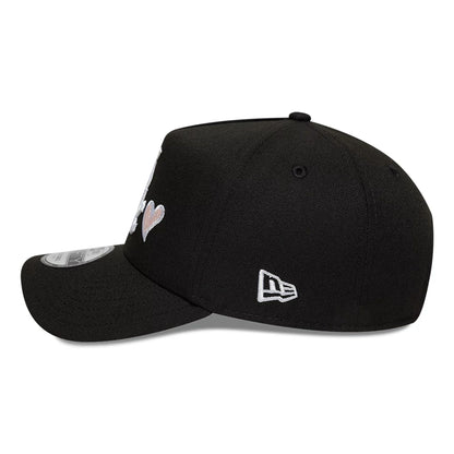 This is a Chicago White Sox MLB Heart Black 9FORTY A-Frame Adjustable Cap 5
