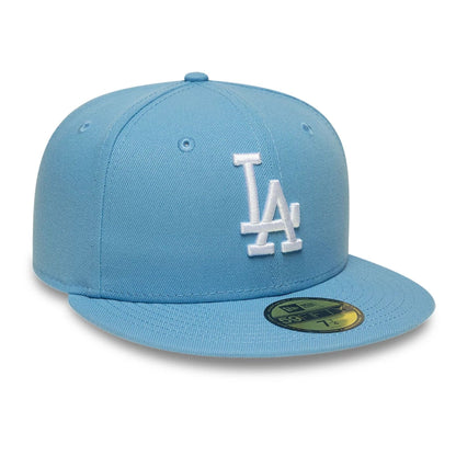 Pictured is this MLB LA Dodgers 59FIFTY Fitted cap in pastel blue. 4