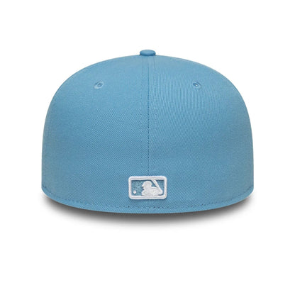 Pictured is this MLB LA Dodgers 59FIFTY Fitted cap in pastel blue. 5