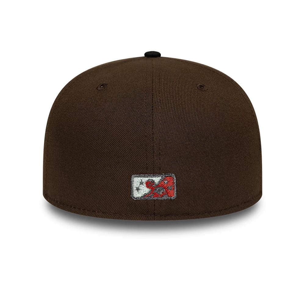 MiLB Pinwheel Lake Elsinore Storm Dark Brown 59FIFTY Fitted Cap