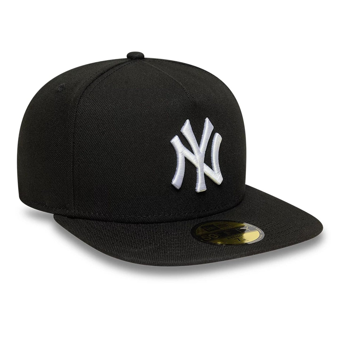 This is a New York Yankees MLB Black 59FIFTY A-Frame Fitted Cap 4