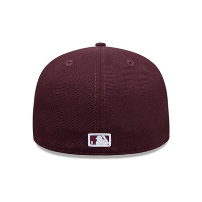 Pictured is this MLB LA Dodgers 59FIFTY Fitted cap in dark purple. 4
