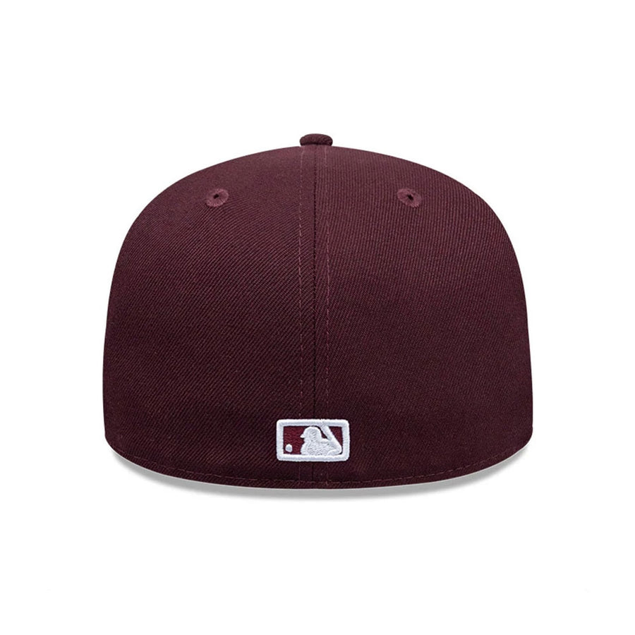 Pictured is this MLB LA Dodgers 59FIFTY Fitted cap in dark purple. 4