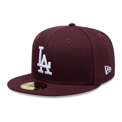 Pictured is this MLB LA Dodgers 59FIFTY Fitted cap in dark purple. 1