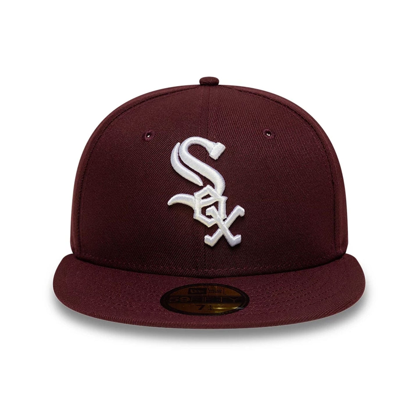 Pictured is this MLB Chicago White Sox 59FIFTY Fitted cap in dark purple. 3