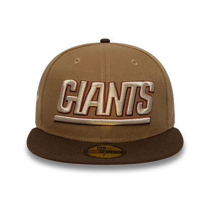 This is a New York Giants NFL Brown 59FIFTY Fitted Cap 3