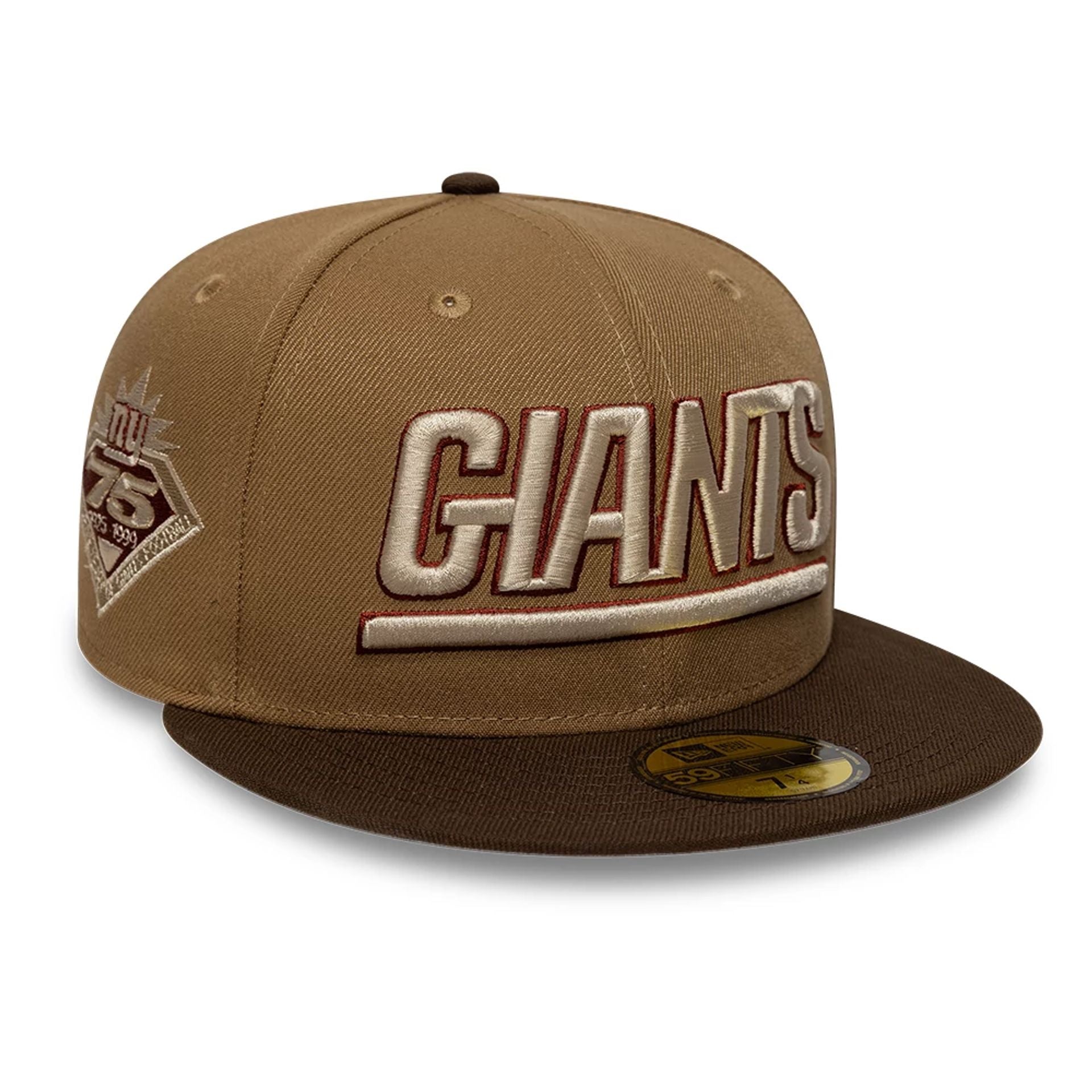 This is a New York Giants NFL Brown 59FIFTY Fitted Cap 1
