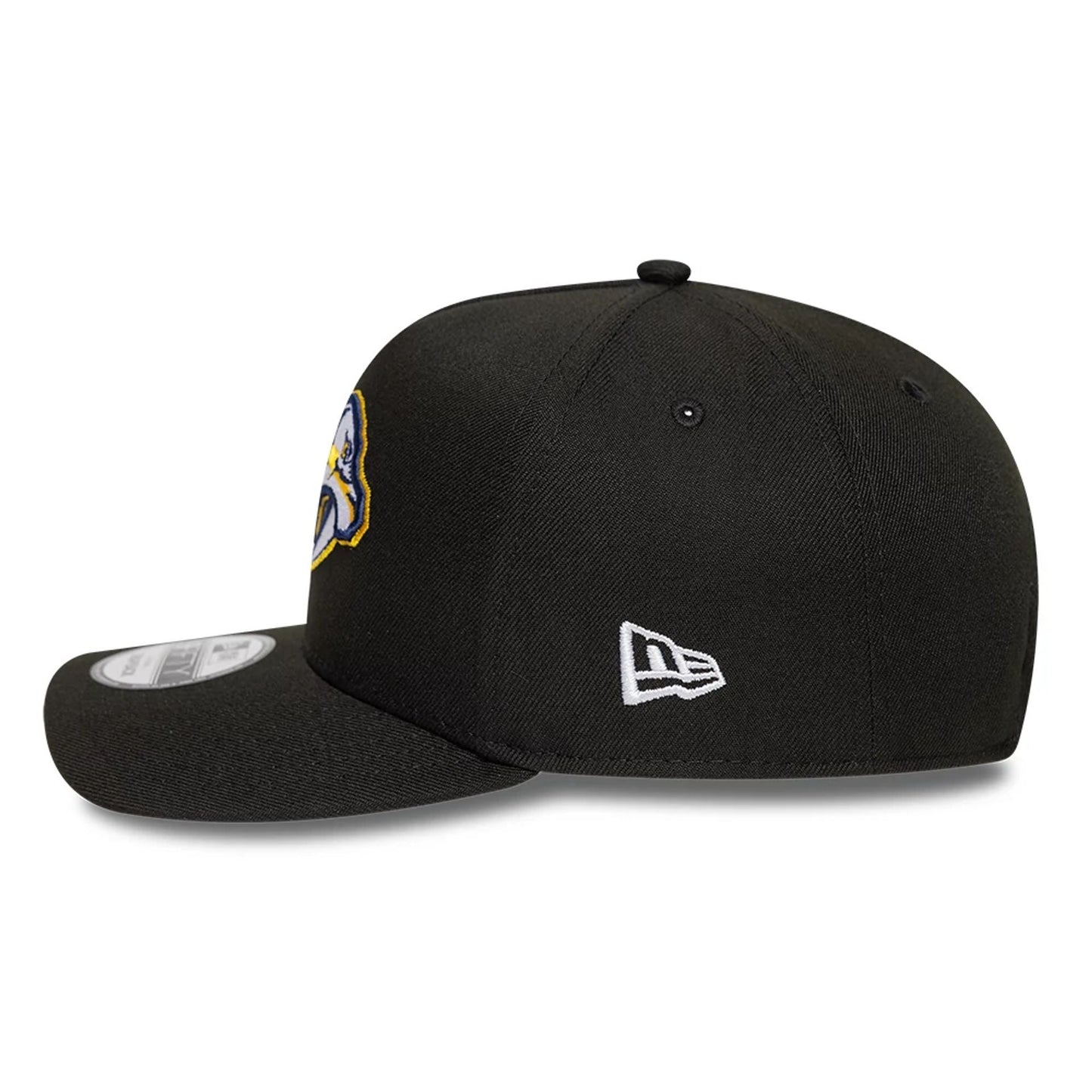 This is a Nashville Predators NHL Black 9FIFTY A-Frame Snapback Adjustable Cap 6