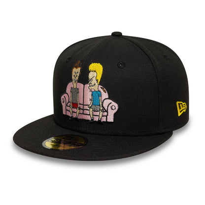 This is a Beavis And Butt-Head Black 59FIFTY Fitted Cap 1