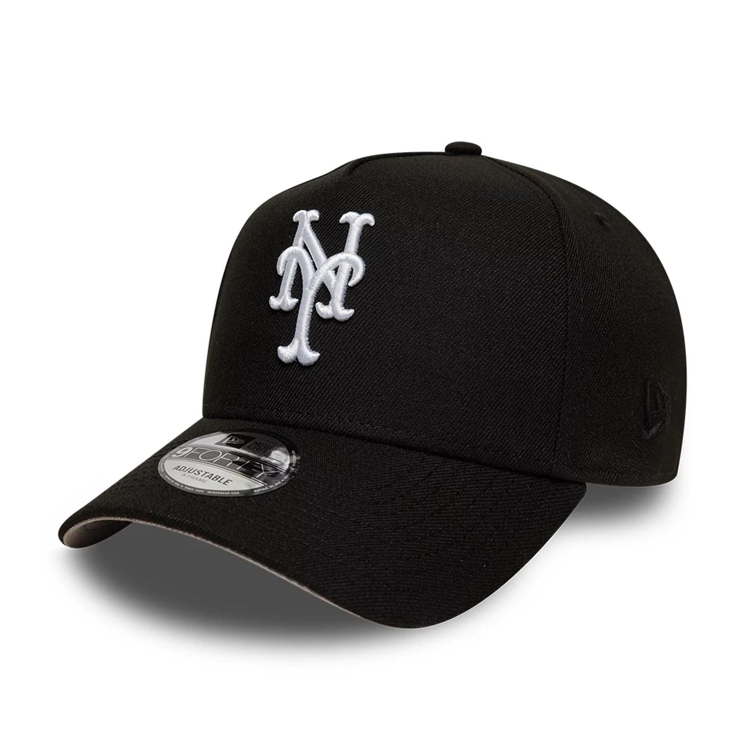 This is a New York Mets MLB Black 9FORTY A-Frame Adjustable Cap 4