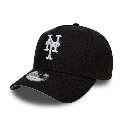 This is a New York Mets MLB Black 9FORTY A-Frame Adjustable Cap 4