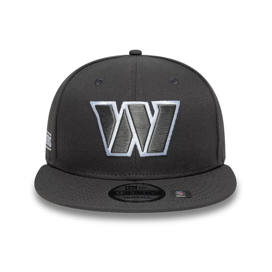 This is a Washington Commanders NFL Grey 9FIFTY Snapback Adjustable Cap 3