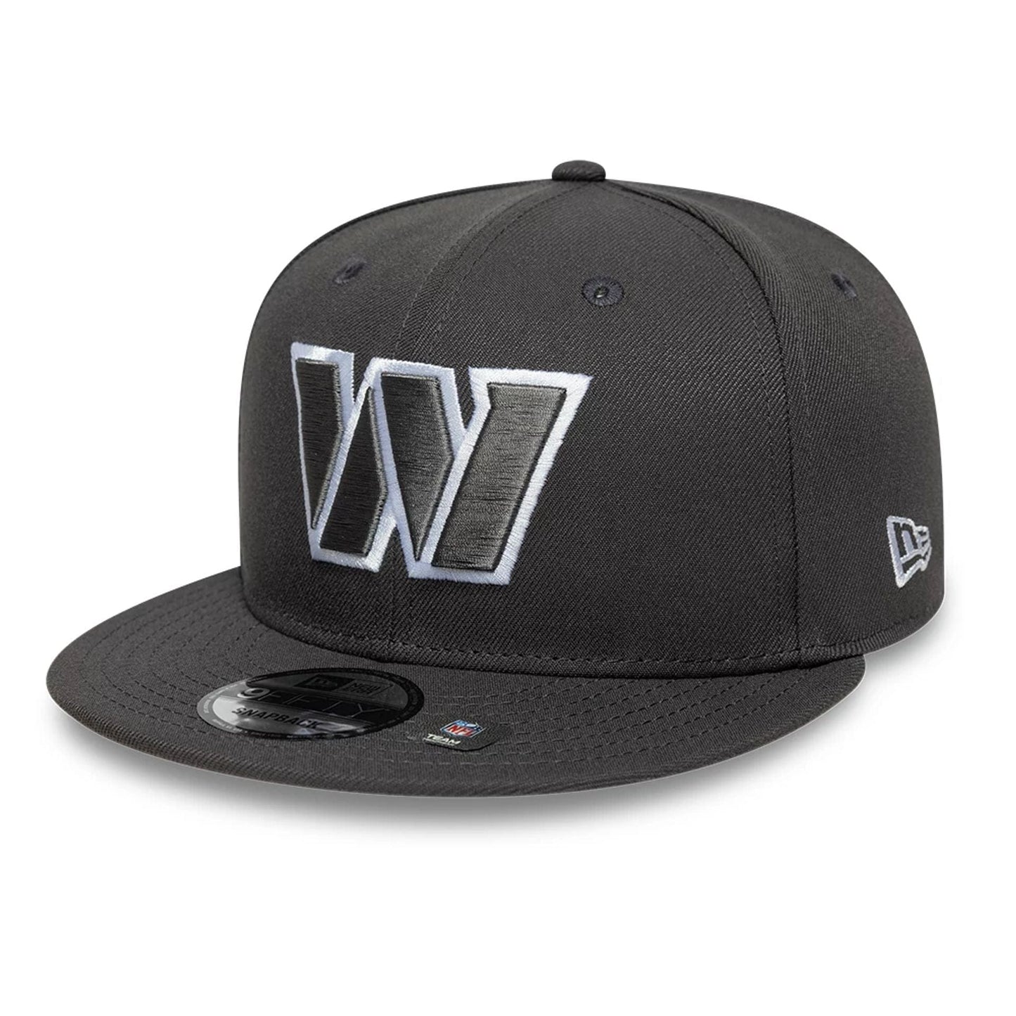 This is a Washington Commanders NFL Grey 9FIFTY Snapback Adjustable Cap 4