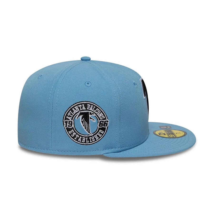 This is a Atlanta Falcons NFL Pastel Blue 59FIFTY Fitted Cap 6