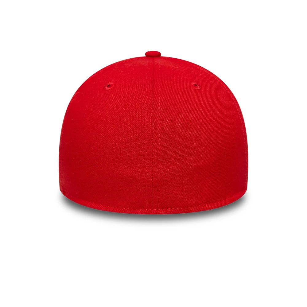 This is a New Era Essential Red 39THIRTY Stretch Fit Cap 5