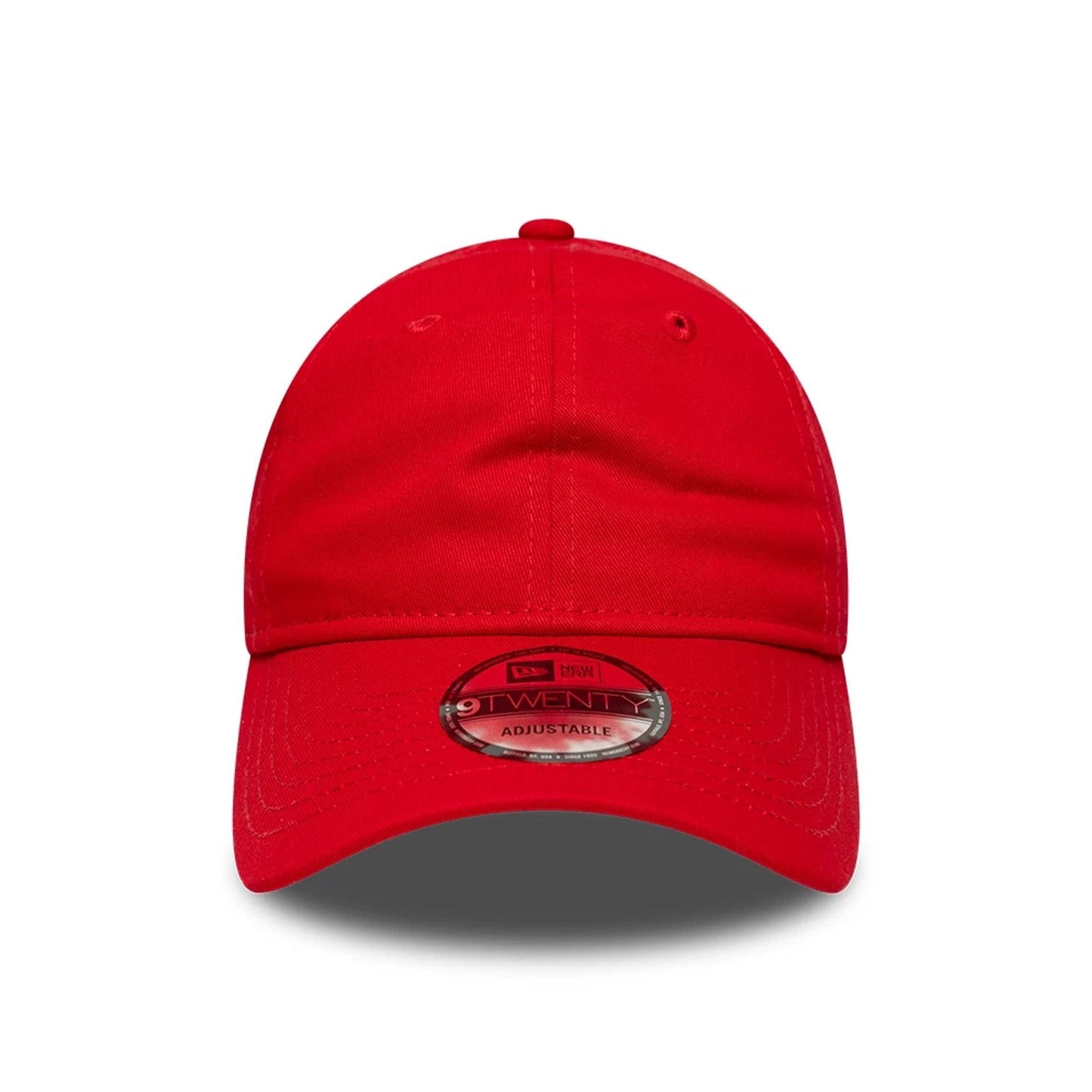 This is a New Era Essential Red 9TWENTY Adjustable Cap 3
