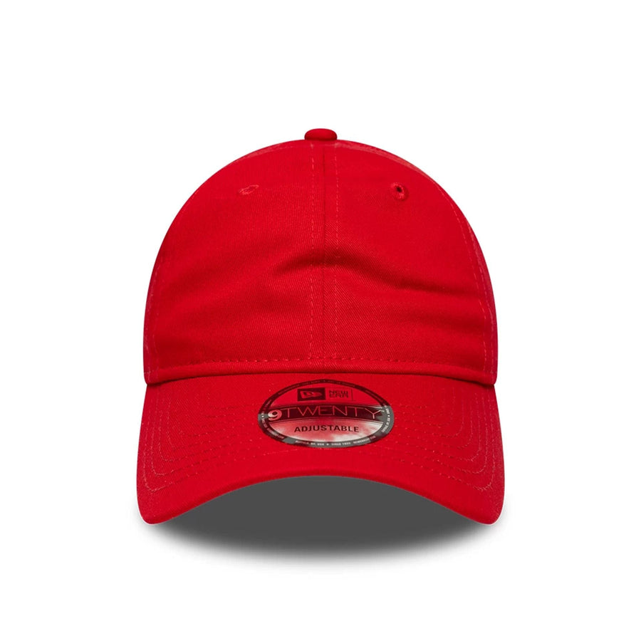 This is a New Era Essential Red 9TWENTY Adjustable Cap 3