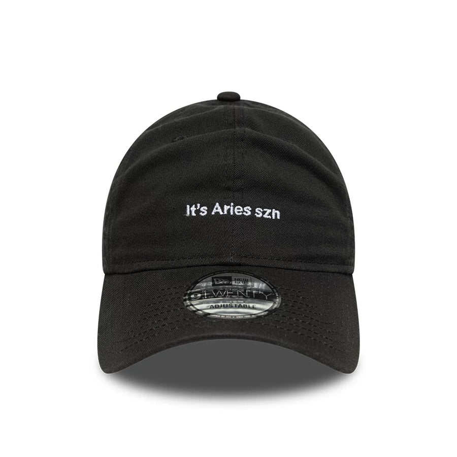 This is a New Era Zodiac Aries Black 9TWENTY Adjustable Cap 2