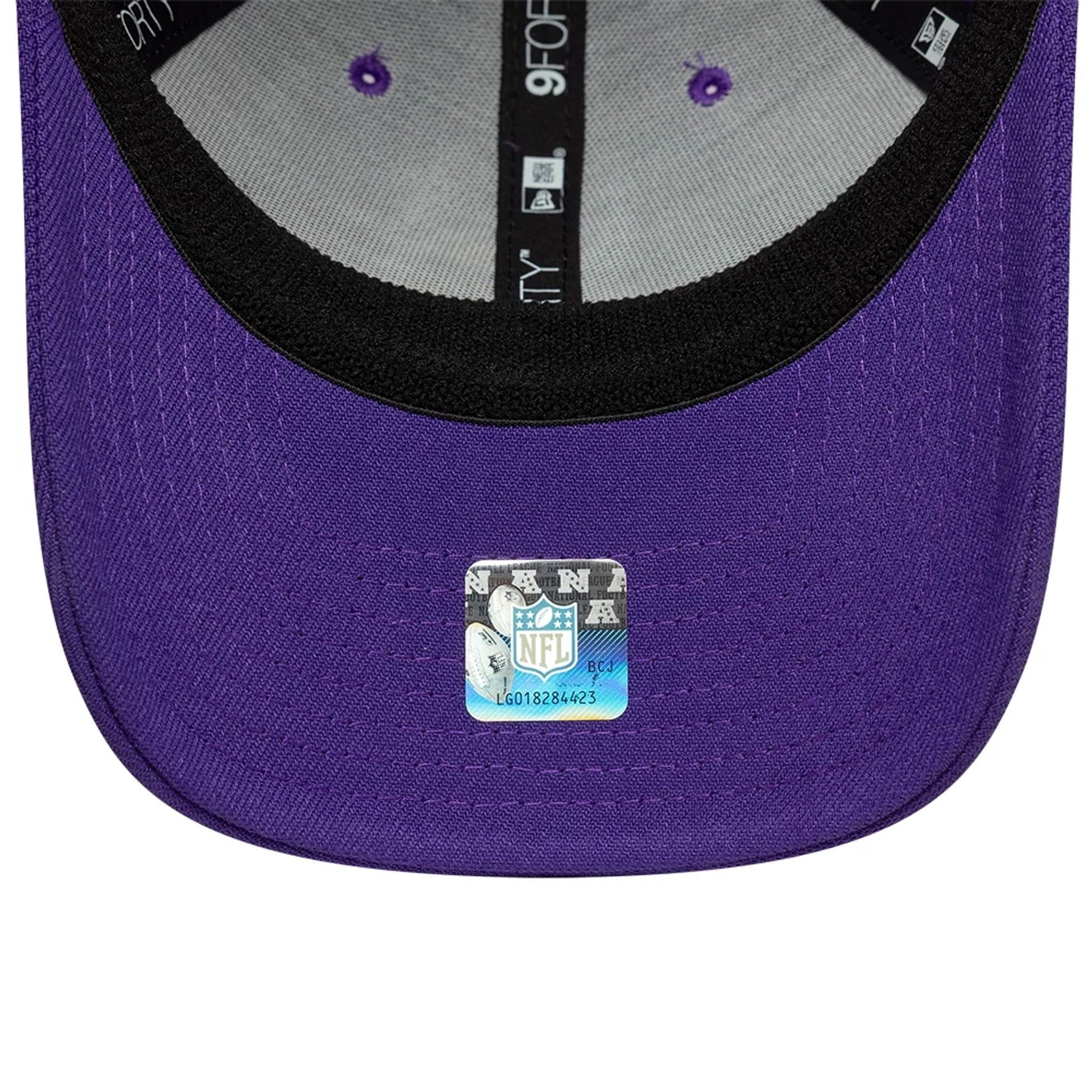 This is a Minnesota Vikings NFL Purple 9FORTY Stretch Snap Adjustable Cap 7