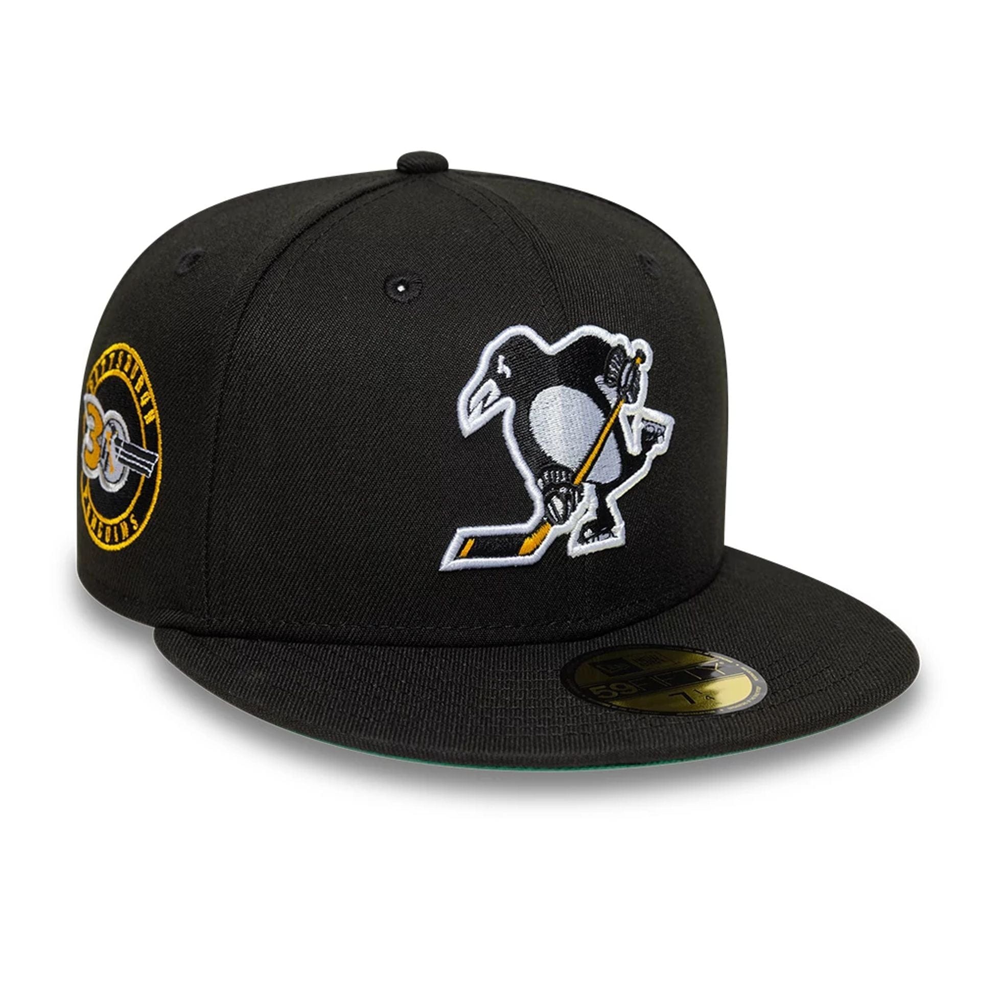 This is a Pittsburgh Penguins NHL Black 59FIFTY Fitted Cap 1
