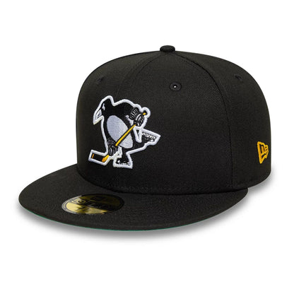 This is a Pittsburgh Penguins NHL Black 59FIFTY Fitted Cap 4