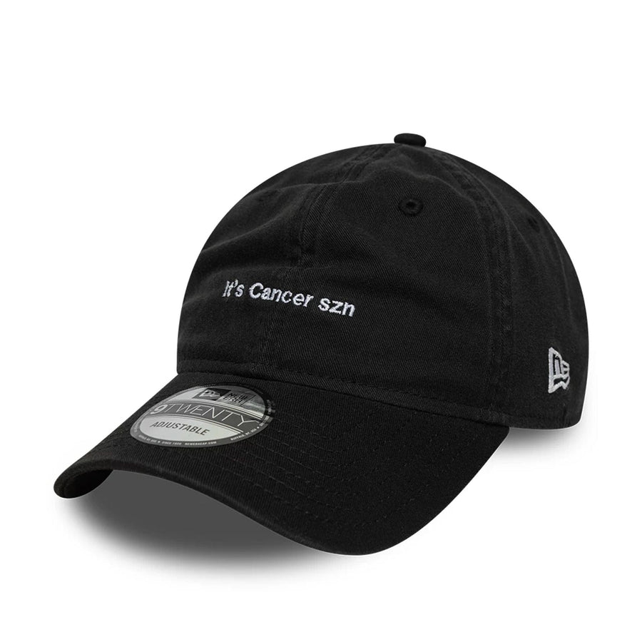 This is a New Era Zodiac Cancer Black 9TWENTY Adjustable Cap 1