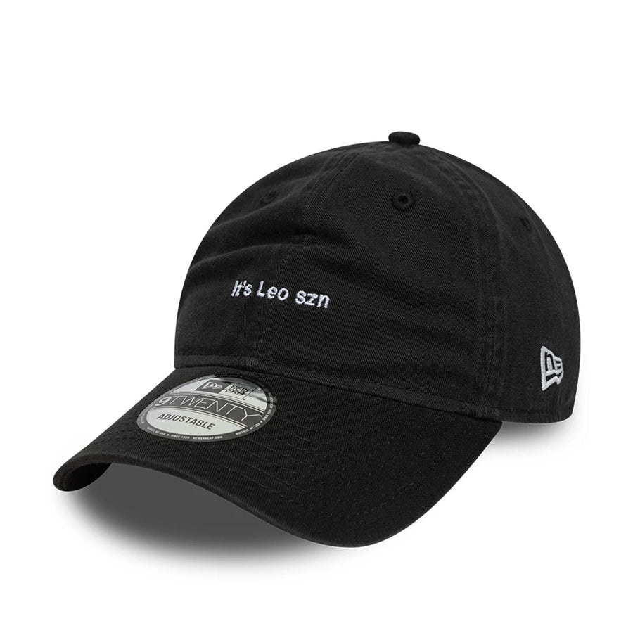 This is a New Era Zodiac Leo Black 9TWENTY Adjustable Cap 1
