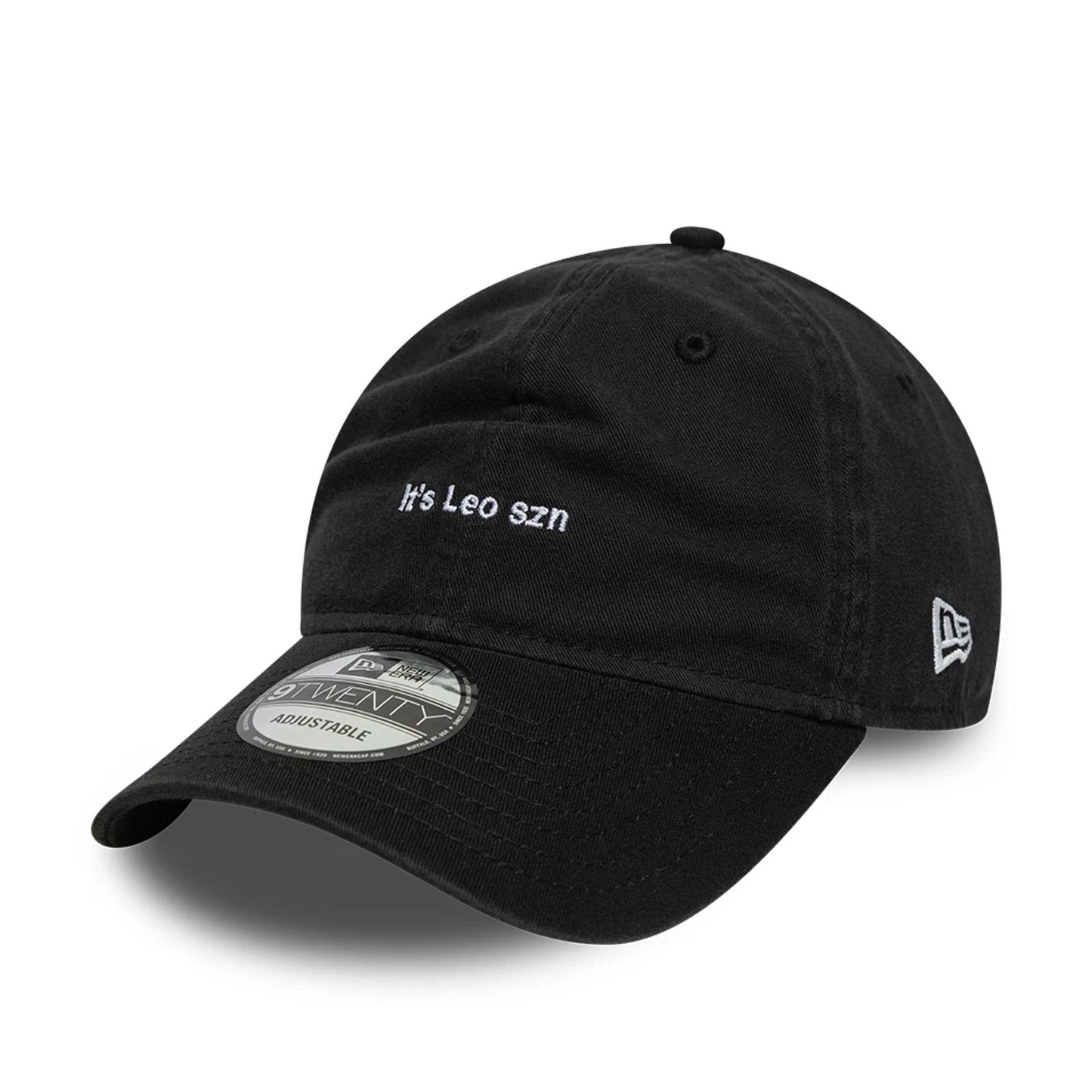 This is a New Era Zodiac Leo Black 9TWENTY Adjustable Cap 1