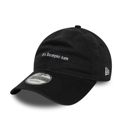 This is a New Era Zodiac Scorpio Black 9TWENTY Adjustable Cap 1