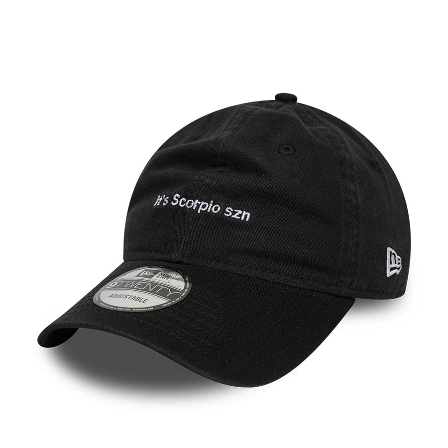 This is a New Era Zodiac Scorpio Black 9TWENTY Adjustable Cap 1