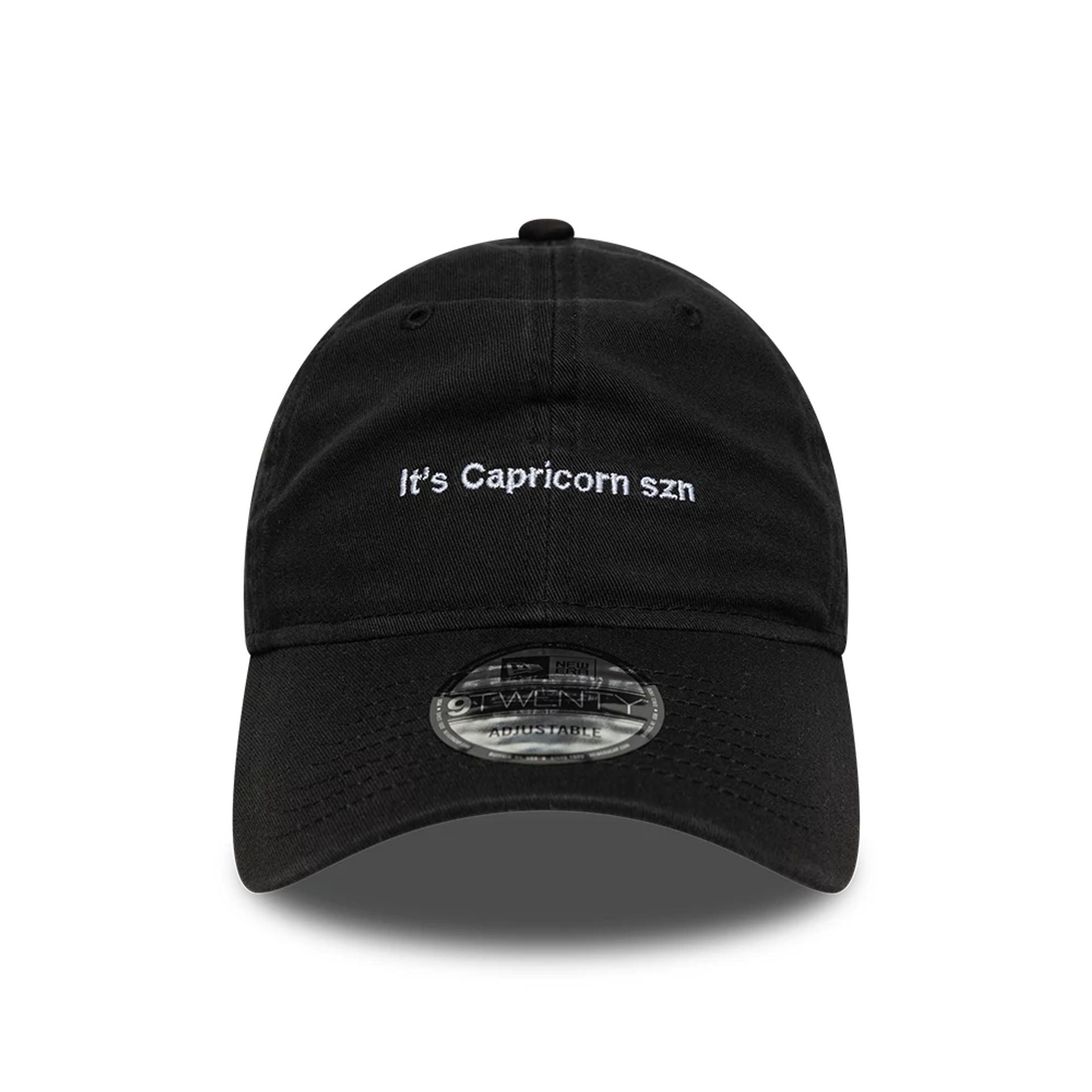 This is a New Era Zodiac Capricorn Black 9TWENTY Adjustable Cap 2