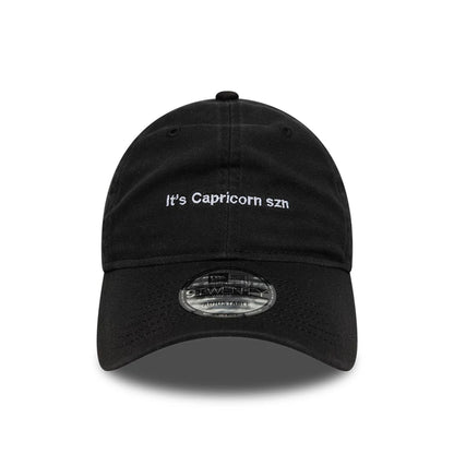 This is a New Era Zodiac Capricorn Black 9TWENTY Adjustable Cap 2
