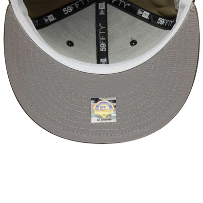 Pictured is this MiLB Pinwheel Lake Elsinore Storm 59FIFTY Fitted cap in green. 2