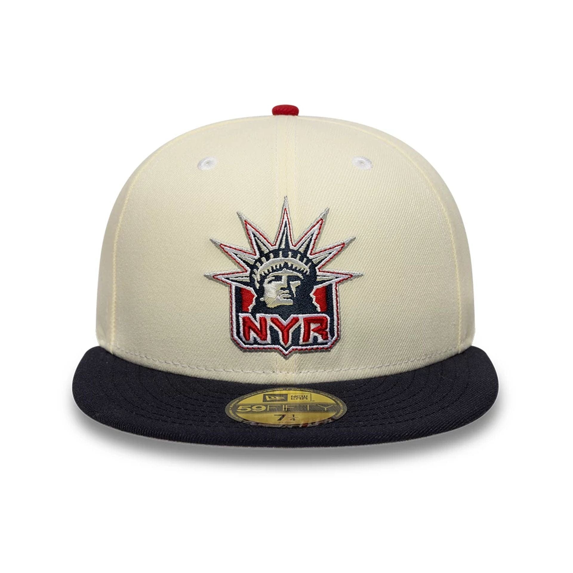 This is a New York Rangers NHL Cream 59FIFTY Fitted Cap 3