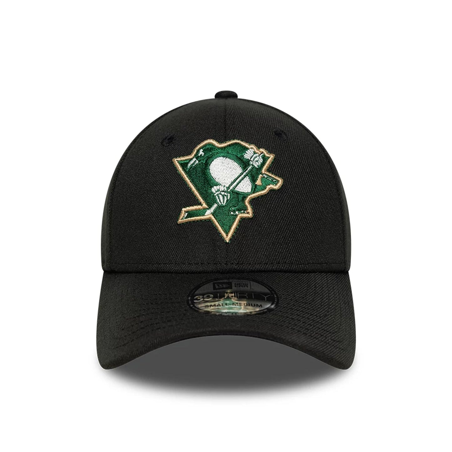 This is a Pittsburgh Penguins NHL Black 39THIRTY Stretch-Fit Cap 2