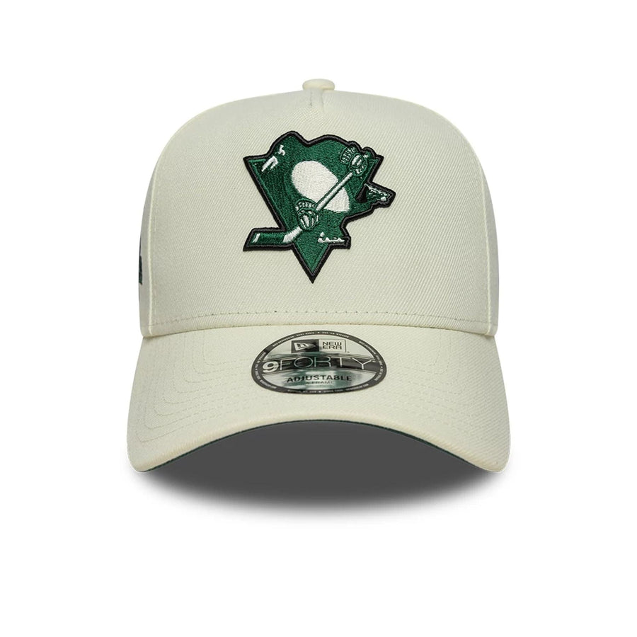 This is a Pittsburgh Penguins NHL Cream 9FORTY A-Frame Adjustable Cap 3