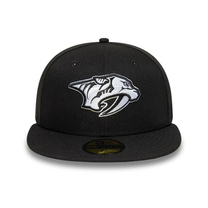 This is a Nashville Predators NHL Black 59FIFTY Fitted Cap 3