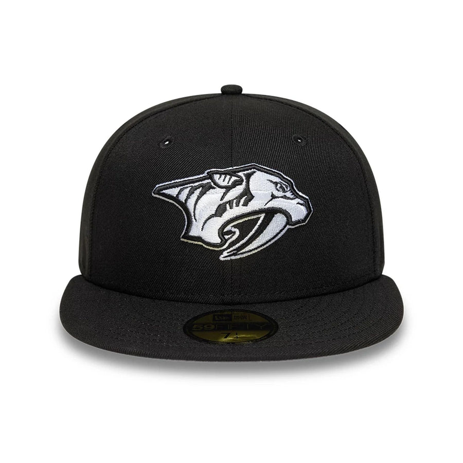This is a Nashville Predators NHL Black 59FIFTY Fitted Cap 3