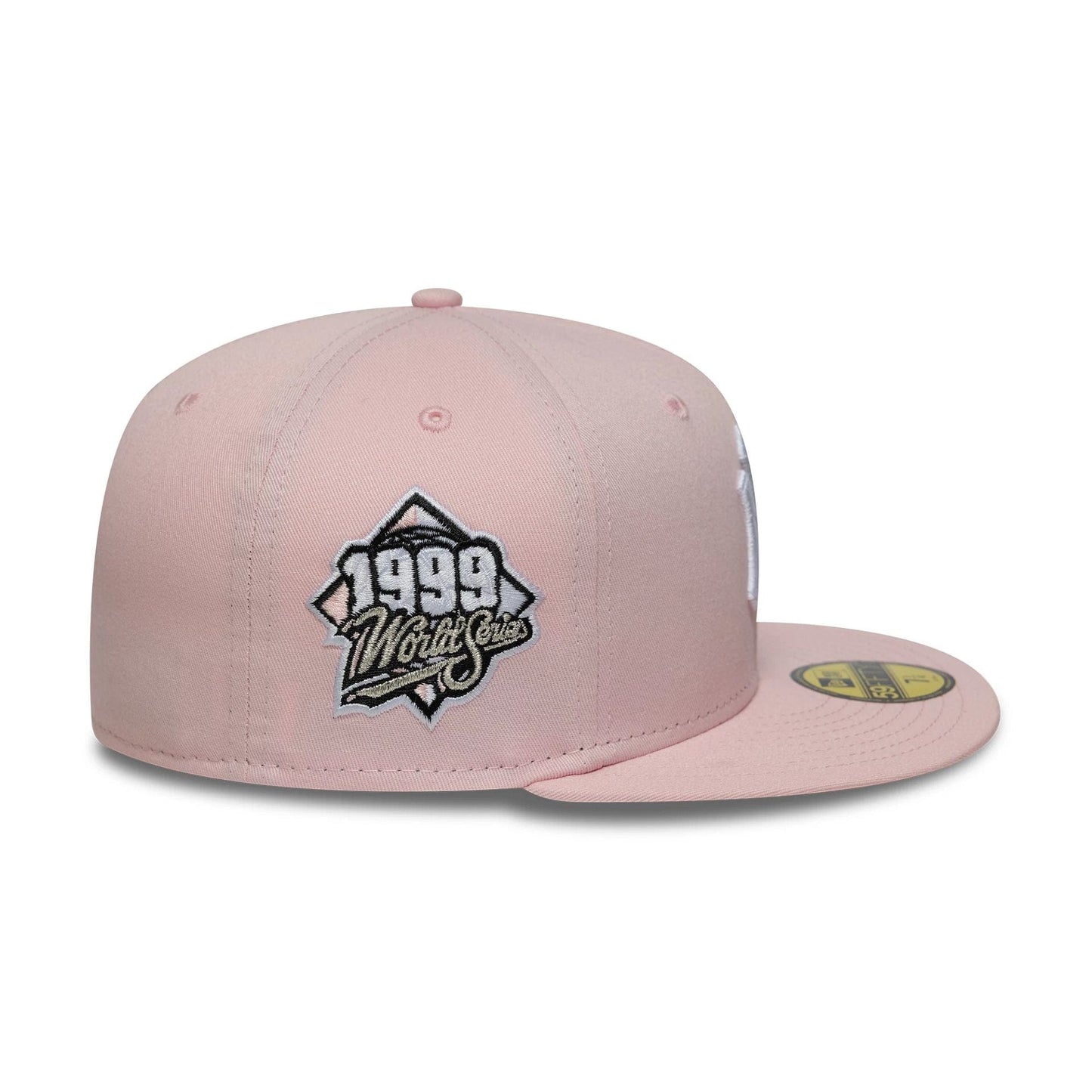 This is a New York Yankees MLB World Series Pink 59FIFTY Fitted Cap 5