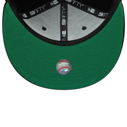This is a LA Dodgers MLB Black 59FIFTY Fitted Cap 2